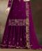 Picture of Charming Purple Straight Cut Salwar Kameez