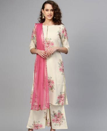 Picture of Graceful Off-White Kurtis & Tunic