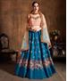 Picture of Excellent Blue Lehenga Choli