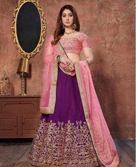 Picture of Enticing Pink Lehenga Choli