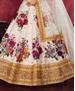 Picture of Stunning Off-White Lehenga Choli