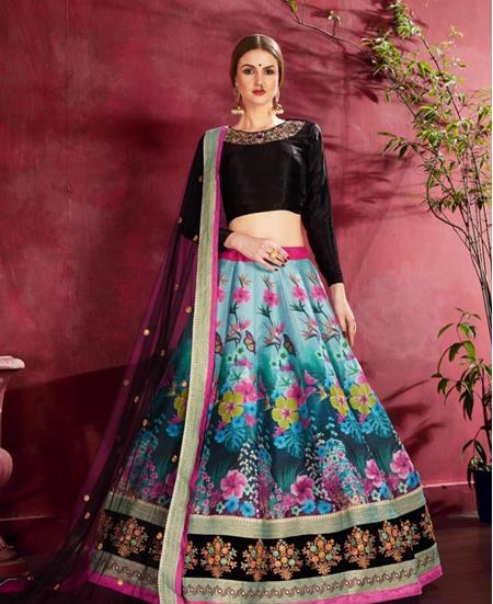 Picture of Ideal Blue Lehenga Choli