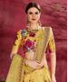 Picture of Fascinating Yellow Lehenga Choli