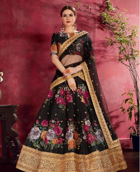 Picture of Pretty Black Lehenga Choli