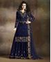 Picture of Superb Nevy Blue Straight Cut Salwar Kameez