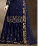 Picture of Superb Nevy Blue Straight Cut Salwar Kameez