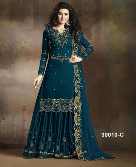 Picture of Elegant Rama Straight Cut Salwar Kameez