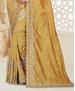 Picture of Comely Occur Yellow Silk Saree