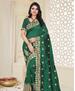 Picture of Graceful Dark Green Silk Saree