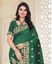 Picture of Graceful Dark Green Silk Saree