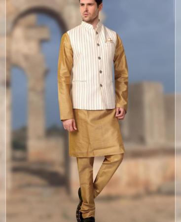 Picture of Well Formed Beige Kurtas