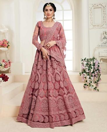 Picture of Gorgeous Rose Pink Lehenga Choli