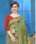 Picture of Excellent Light Olive Green Designer Saree