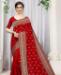 Picture of Charming Red Silk Saree