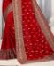 Picture of Charming Red Silk Saree