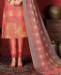 Picture of Comely Dark Peach Straight Cut Salwar Kameez