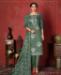 Picture of Gorgeous Teal Green Straight Cut Salwar Kameez