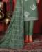 Picture of Gorgeous Teal Green Straight Cut Salwar Kameez