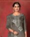 Picture of Nice Grey Straight Cut Salwar Kameez