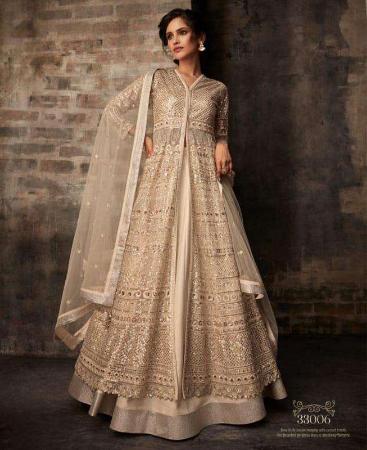 Picture of Ideal Peach Anarkali Salwar Kameez