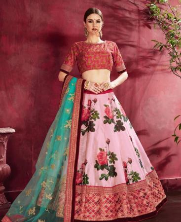 Picture of Beautiful Rose Pink Lehenga Choli