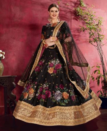 Picture of Bewitching Black Lehenga Choli