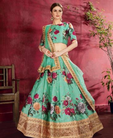 Picture of Sublime Green Lehenga Choli