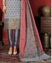 Picture of Grand Grey Straight Cut Salwar Kameez