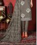 Picture of Nice Grey Straight Cut Salwar Kameez