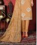 Picture of Delightful Occur Yellow Straight Cut Salwar Kameez