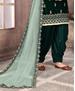 Picture of Taking Pine Green Patiala Salwar Kameez