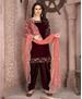 Picture of Ravishing Maroon Patiala Salwar Kameez