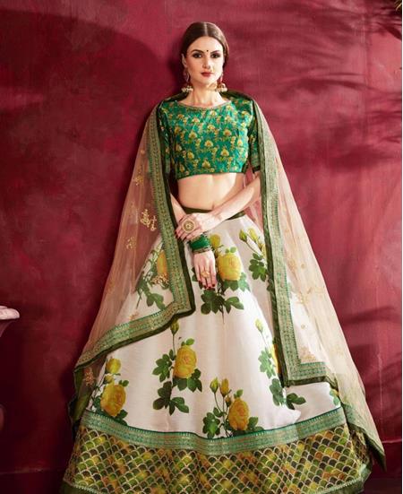 Picture of Beauteous Cream Lehenga Choli