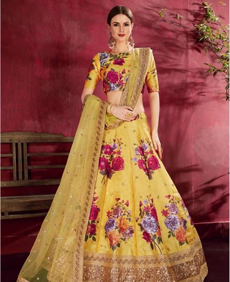 Picture of Amazing Yellow Lehenga Choli