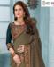 Picture of Classy Dusty Chiku Silk Saree