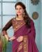 Picture of Stunning Dusty Wine Silk Saree