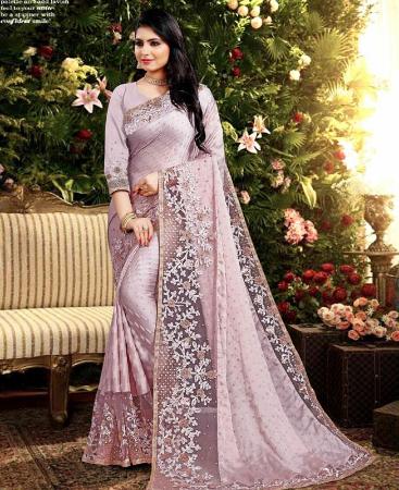 Picture of Enticing Perple Designer Saree