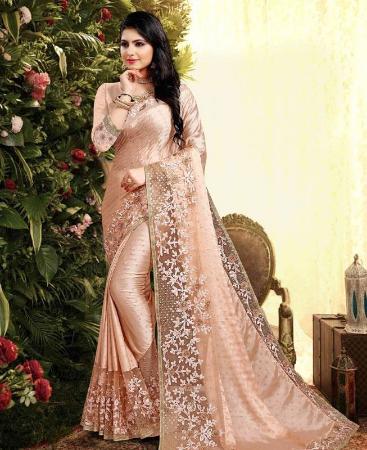 Picture of Superb Begie Designer Saree