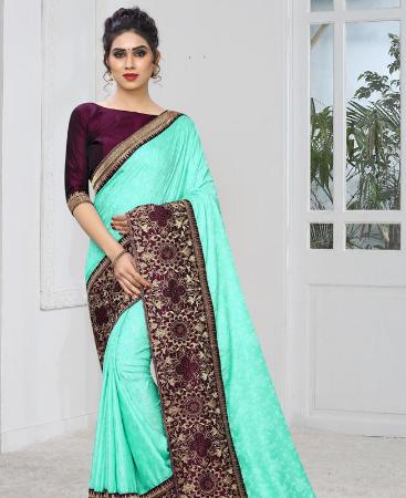 Picture of Sublime Light Sky Designer Saree