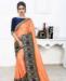 Picture of Ravishing Light Orange Designer Saree