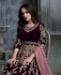 Picture of Fascinating Wine Party Wear Salwar Kameez