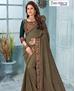 Picture of Classy Dusty Chiku Silk Saree