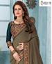 Picture of Classy Dusty Chiku Silk Saree