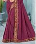 Picture of Stunning Dusty Wine Silk Saree