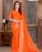 Picture of Shapely Orange Silk Saree