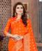 Picture of Shapely Orange Silk Saree