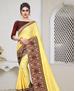 Picture of Alluring Light Yellow Designer Saree