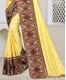 Picture of Alluring Light Yellow Designer Saree