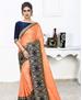 Picture of Ravishing Light Orange Designer Saree