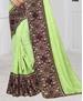 Picture of Fine Light Pista Designer Saree